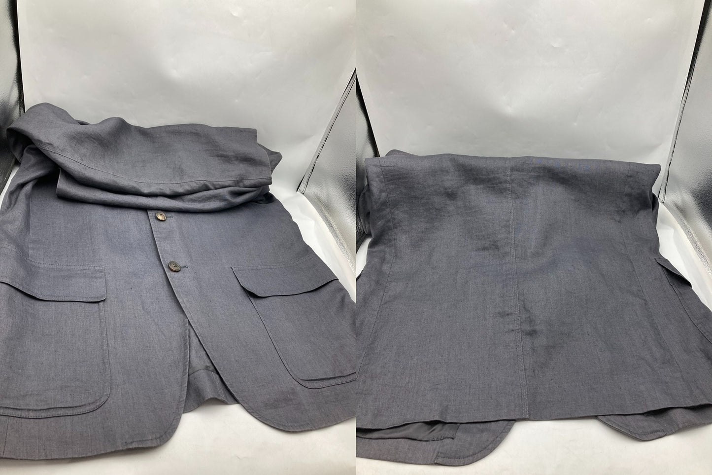 ISSEY MIYAKE MEN イッセイミヤケ メン リネン テーラードジャケット ME12FD574 サイズ3 中古 D4