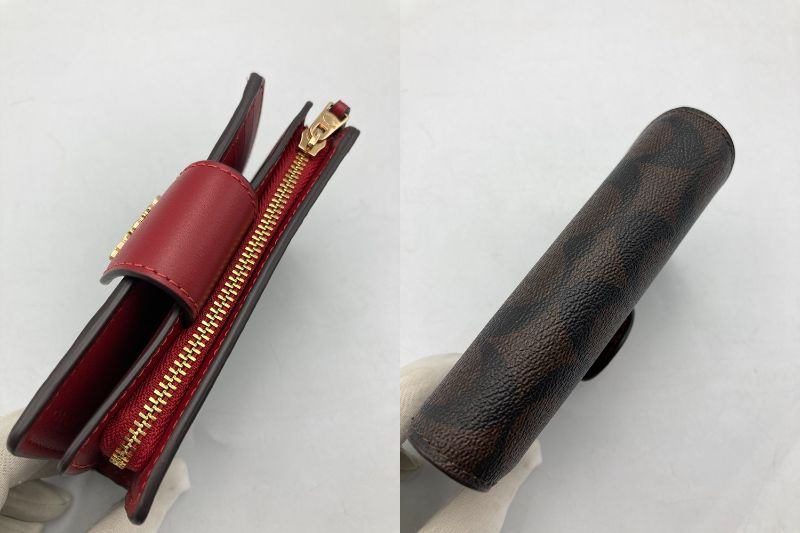 COACH コーチ ミディアム コーナー ジップ ウォレット C0082 中古 D4