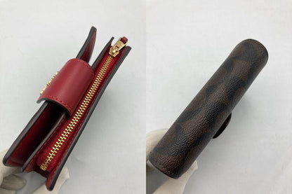 COACH コーチ ミディアム コーナー ジップ ウォレット C0082 中古 D4