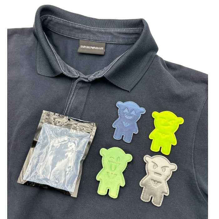 Emporio Armani エンポリオ・アルマーニ ベア ワッペン ポロシャツ 3H1F72 1J91Z M メンズ 半袖 夏 カジュアル 中古 W４