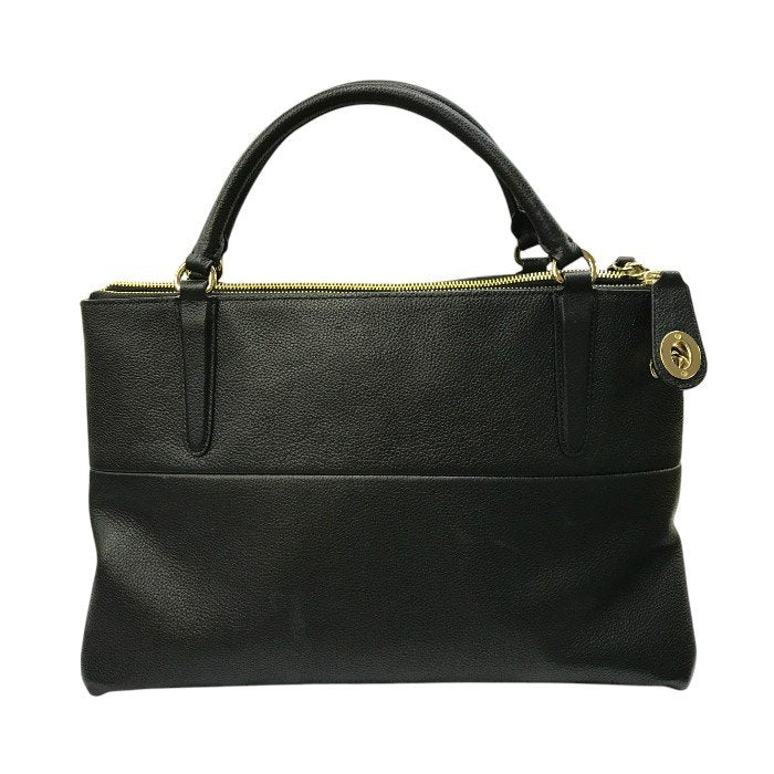 COACH コーチ ハンドバッグ レディース レザー 2way 斜め掛け ショルダー ターンロック ブラック 33731 中古 T1