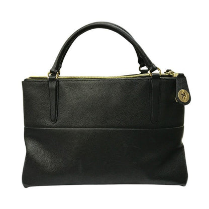 COACH コーチ ハンドバッグ レディース レザー 2way 斜め掛け ショルダー ターンロック ブラック 33731 中古 T1