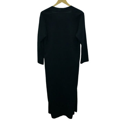 ISSEY MIYAKE PERMANENTE イッセイミヤケ ペルマネンテ ロングカーディガン レディース 秋 アクリル ブラック S PE63-KA143 中古 MK1