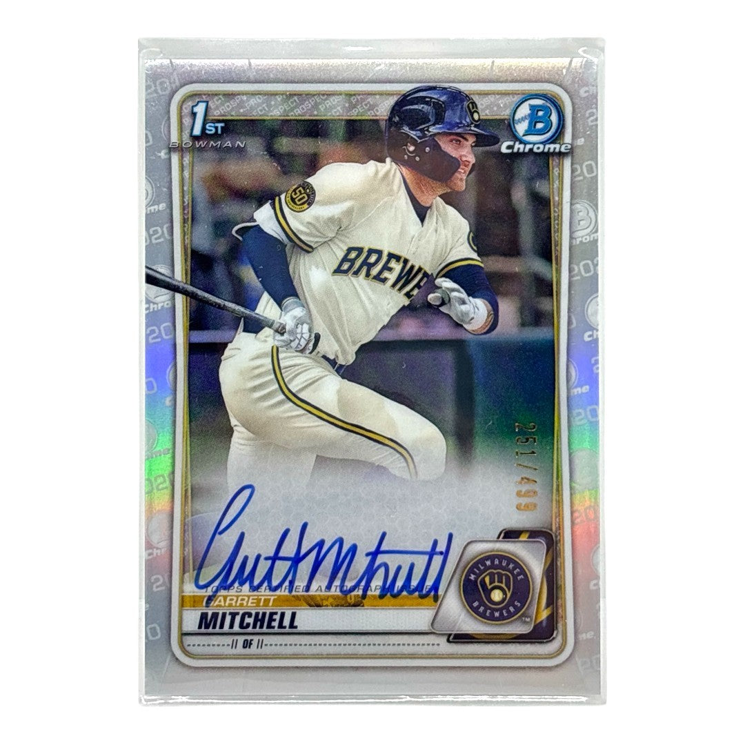 TOPPS MLBカード BOWMAN CHROME 1ST GARRETT MITCHELL MILWAUKEE BREWERS /499 #CDA-GM 中古 IT1