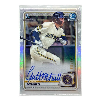 TOPPS MLBカード BOWMAN CHROME 1ST GARRETT MITCHELL MILWAUKEE BREWERS /499 #CDA-GM 中古 IT1