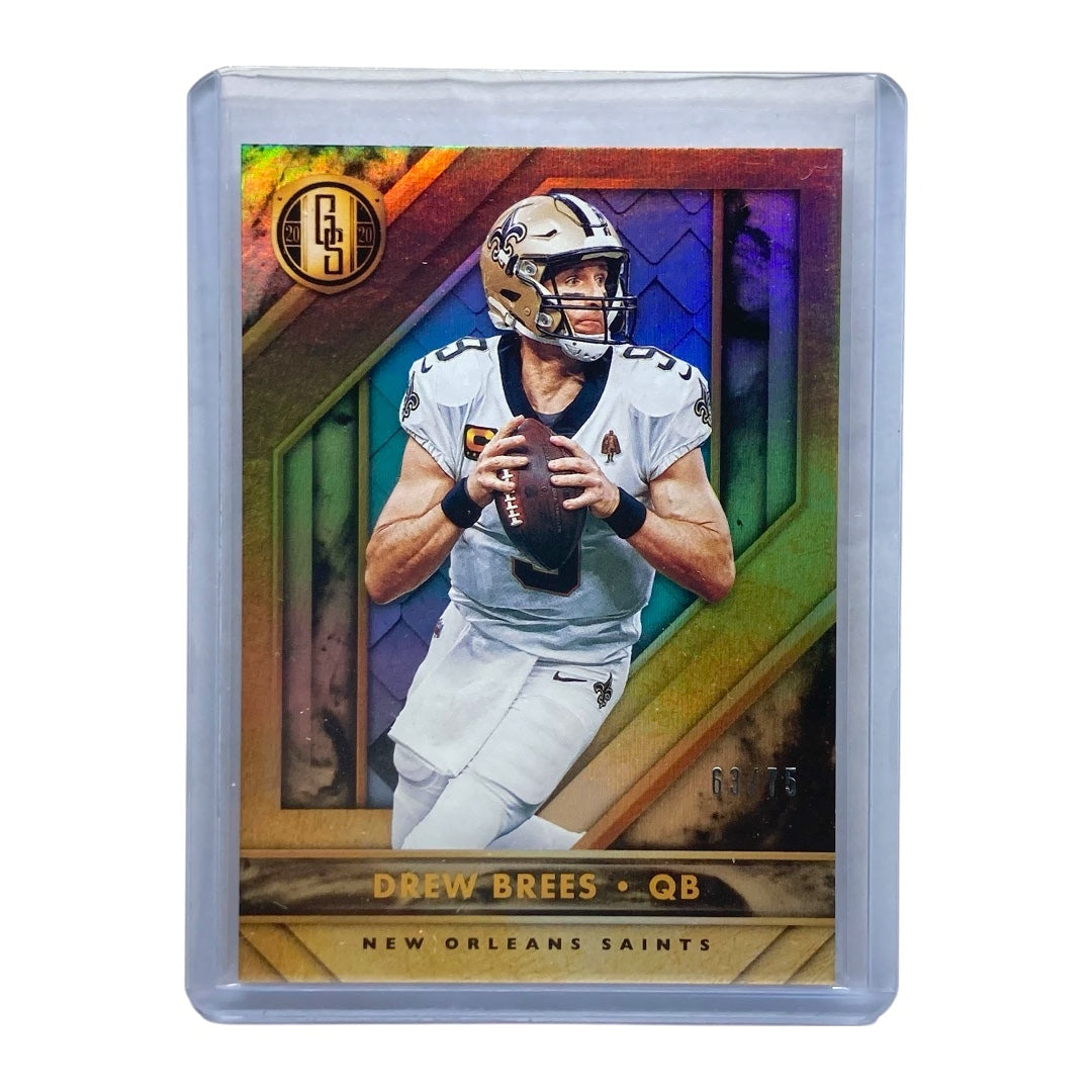 PANINI NFLカード GOLD STANDARD DREW BREES SAINTS 63/75 #73 中古 IT2