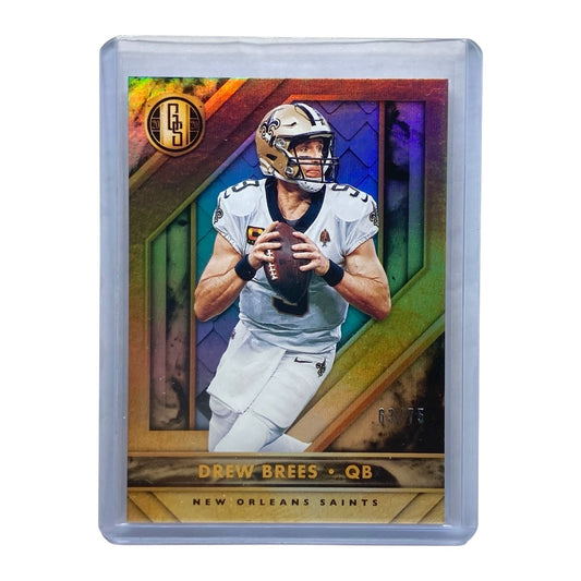 PANINI NFLカード GOLD STANDARD DREW BREES SAINTS 63/75 #73 中古 IT2