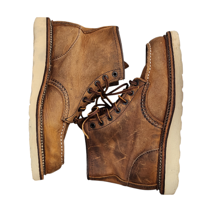 RED WING レッドウイング 6インチ クラシックモック ワークブーツ メンズ レザー フットベッド ブラウン  US8 26cm 1907 中古 T1