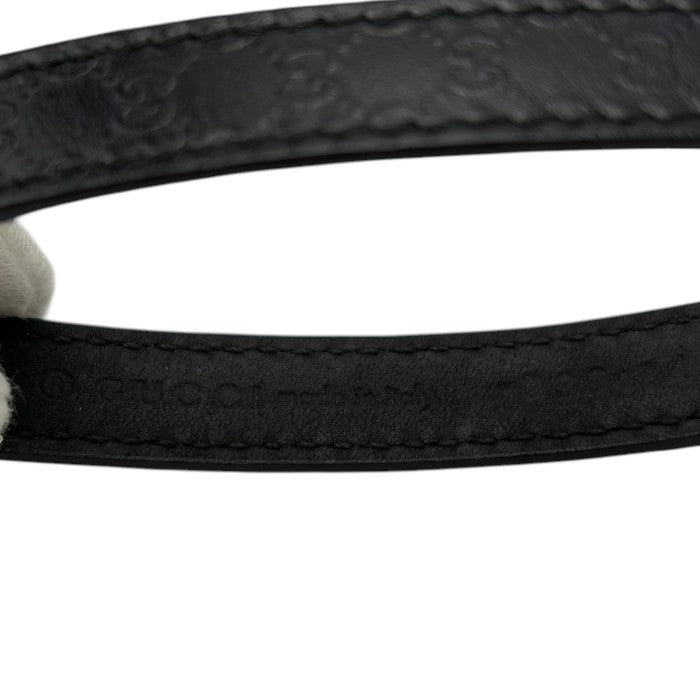 GUCCI グッチ マイクロGG ストラップ 039・1450・1150 ブラック レザー 本革 小物 ブランド レディース メンズ 中古 W４