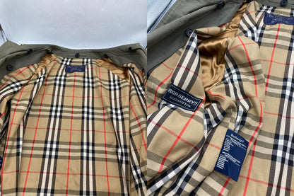 Burberrys バーバリーズ イングランド製 ライナー付 ステンカラーコート カーキ 中古 D4