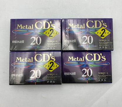 maxell Metal CD's 20分 カセットテープ 2PACK 3個セット＋1PACK 中古 D4