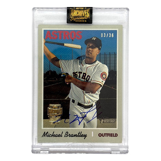 未開封品 TOPPS MLBカード HERITAGE MICHAEL BRANTLEY HOUSTON ASTROS 03/36 #503 中古 IT1