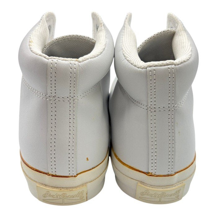 CONVERSE Jack Purcell コンバース ジャックパーセル オールレザー MID スニーカー 1CK503 27cm 靴 シューズ メンズ ホワイト 中古 W４