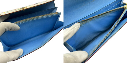 LOUIS VUITTON ルイヴィトン モノグラム・マルチカラー ポルトフォイユ・サラ 二つ折り長財布 ブロンxレザン M93742 レディース メンズ ブランド カードポケット 小銭入れ 廃盤 中古 W４