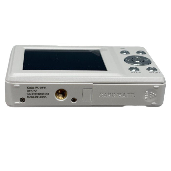 未使用品 Kenko ケンコー デジタルカメラ ホワイト KC-AF11(WH) 446393 デジカメ 500万画素 普段使い オートフォーカス 中古 W４