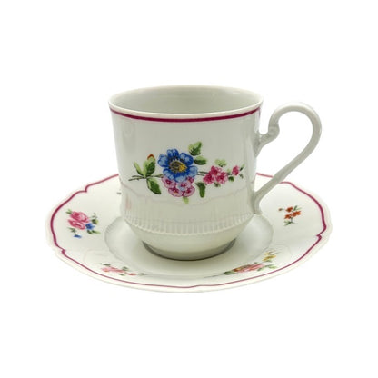 Rimoges Haviland リモージュ アビランド カップ&ソーサー 花柄 2客 セット 洋食器 ブランド 希少 ティー コーヒー 中古 W1