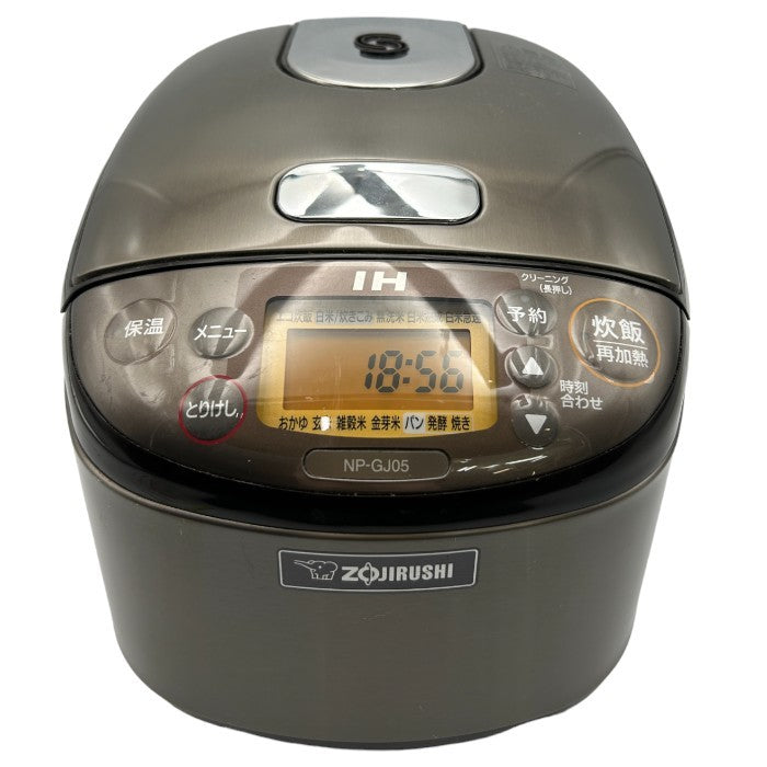 象印 IH炊飯ジャー 3合炊き ZOJIRUSHI 極め炊き NP-GJ05-XT ステンレスブラウン 炊飯器 家電 調理 中古 W４