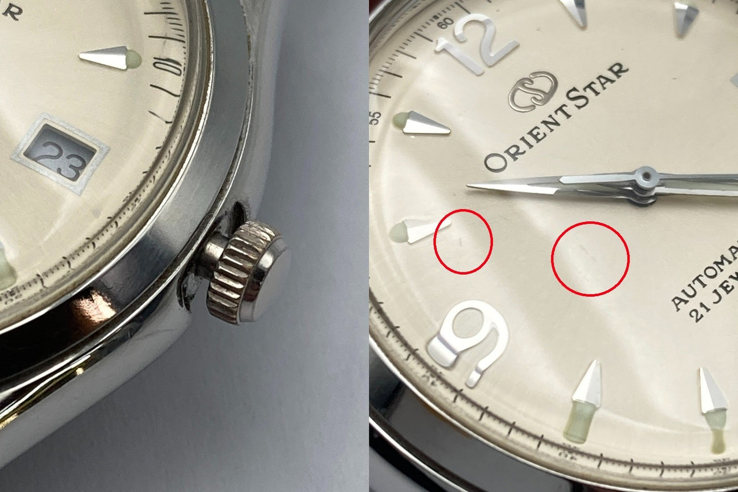[ジャンク品] ORIENT STAR オリエントスター 21石 オートマティック 腕時計 597302-70 中古 D4