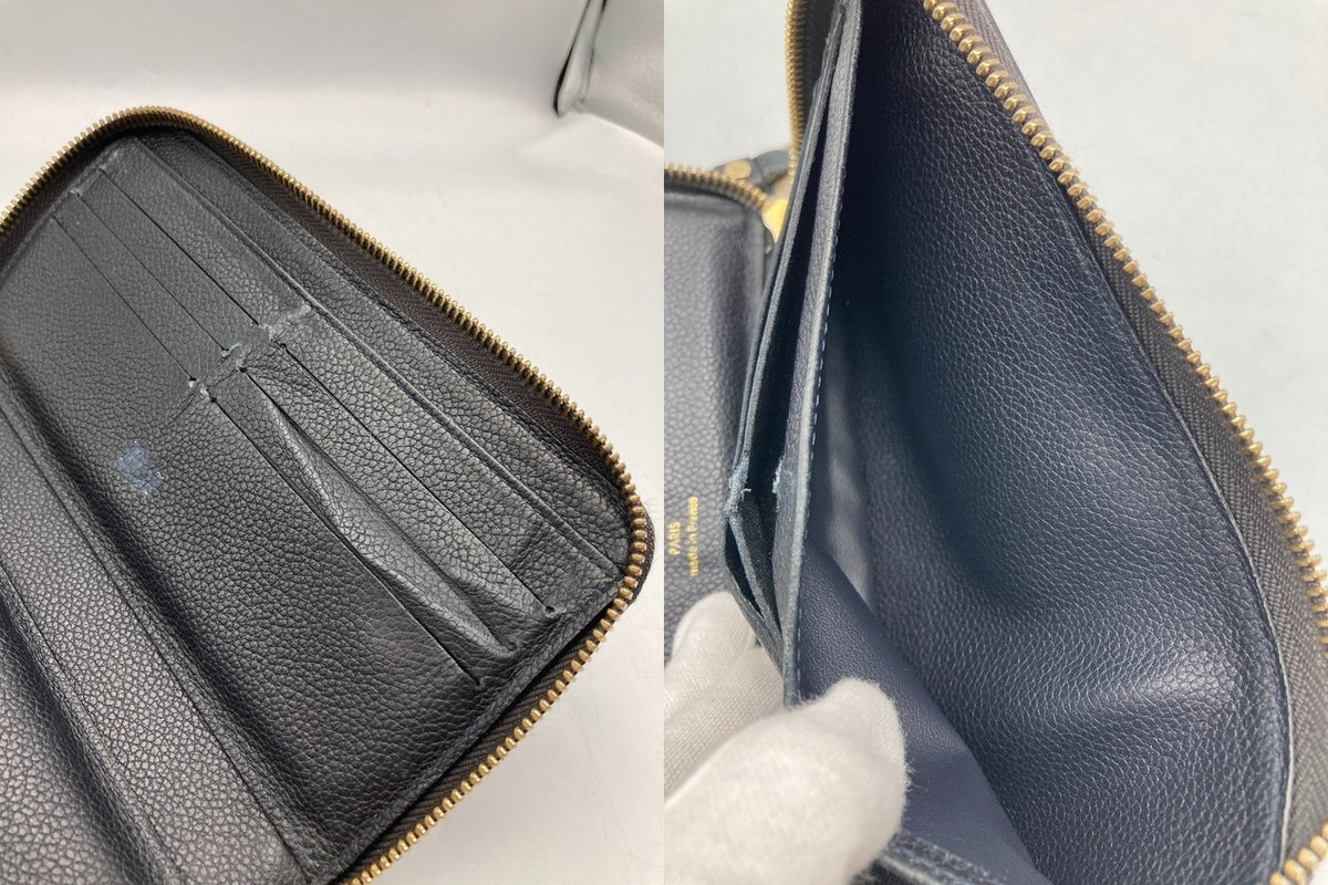 LOUIS VUITTON ルイヴィトン アンプラント ポルトフォイユ スクレット ロン ラウンドファスナー長財布 アンフィニ M93435 中古 D4