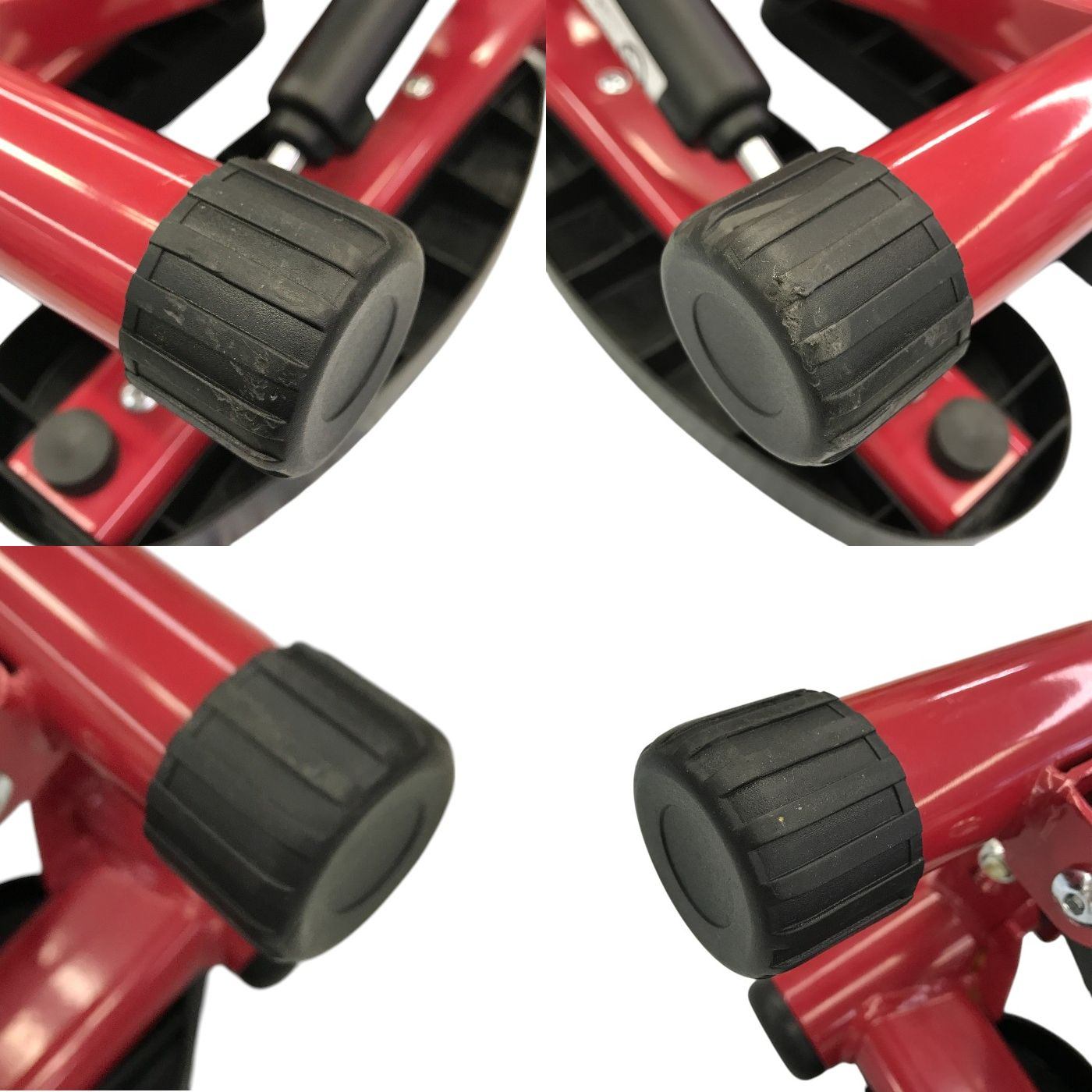 ショップジャパン 健康ステッパー ナイスデイ 健康ステッパー 専用ハンドル付き カウンターなし 有酸素運動 座りながら レッド NDS-1 中古 T1