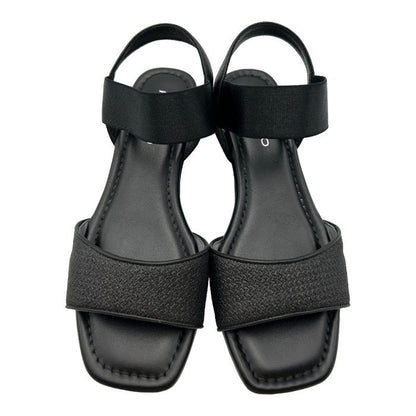 HIMIKO 卑弥呼 グリッター サンダル 22cm 641204 レディース ブラック 夏 シューズ 中古 W４