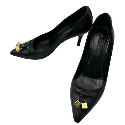 LOUIS VUITTON ルイヴィトン パンプス 35 (約22.5cm) ブランド 靴 シューズ ヒール レザー 中古 W４