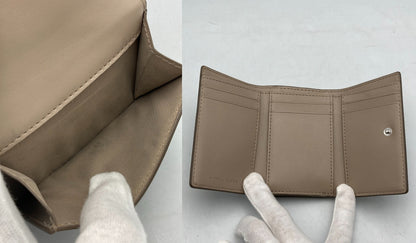 MARC JACOBS マークジェイコブス ザ レザー カバード Jマーク トライフォールド ウォレット 三つ折り財布 中古 D4