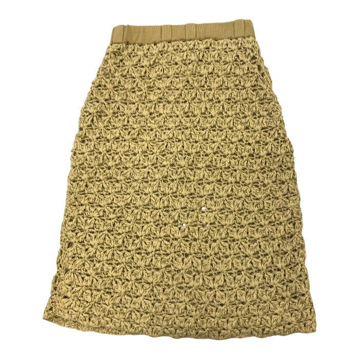 iliann loeb イリアンローブ セットアップ レディース 夏 綿100％ ベージュ 192-119 半袖 上下セット トップス スカート 中古 MK1