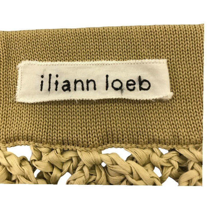 iliann loeb イリアンローブ セットアップ レディース 夏 綿100％ ベージュ 192-119 半袖 上下セット トップス スカート 中古 MK1