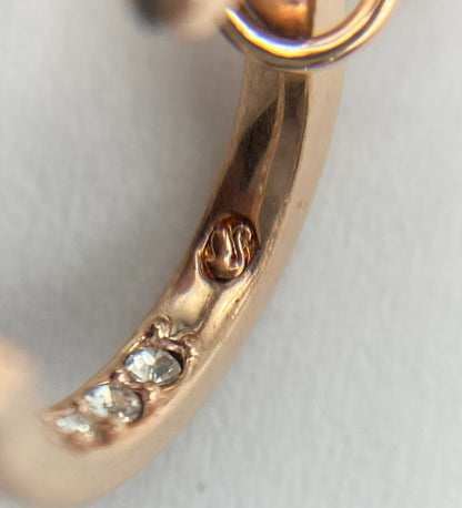 SWAROVSKI スワロフスキー ldyllia イディリア ドロップピアス クローバー 5674212 中古 D4
