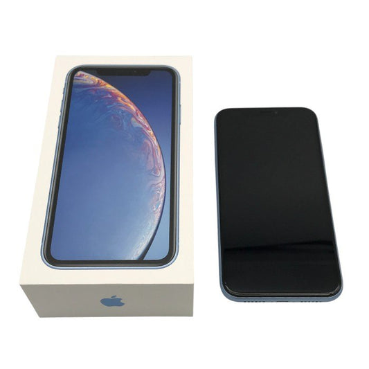 Apple iPhone XR 64GB スマートフォン 4G SIMフリー ワイヤレス充電 ブルー MT0E2J/A 中古 T1