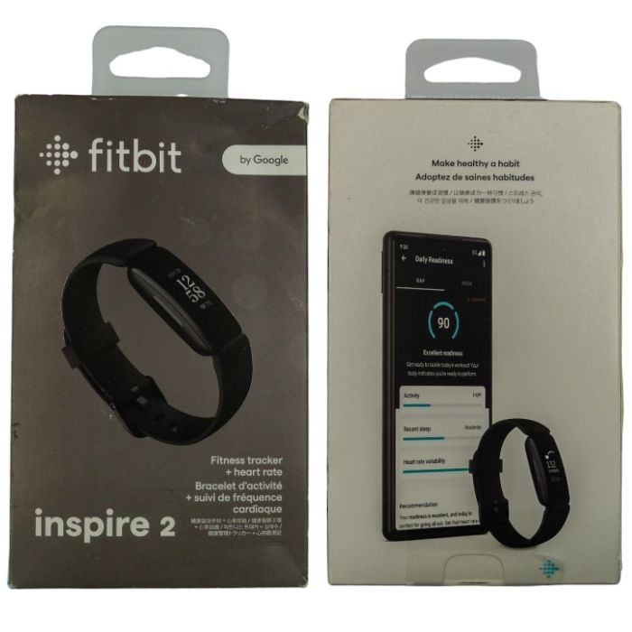 未開封品 Fitbit Inspire2 フィットネストラッカー Black ブラック L/Sサイズ 中古 a1