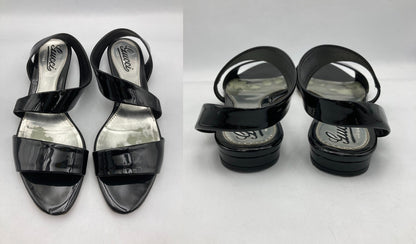 GUCCI グッチ エナメル ローヒール サンダル サイズ38 レディース 中古 D4
