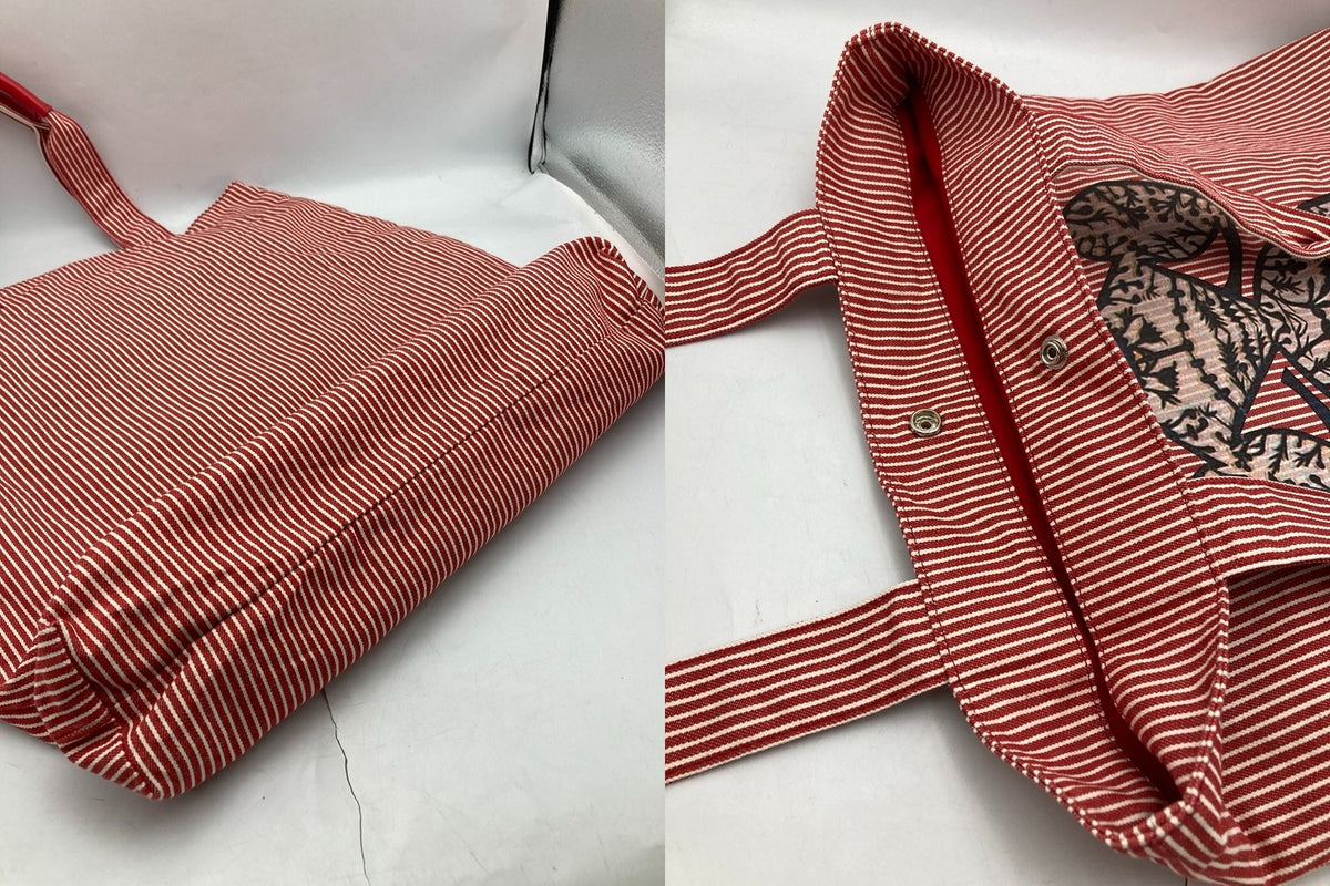 Vivienne Westwood ヴィヴィアンウエストウッド バンボリーナ ストライプ トートバッグ 中古 D4