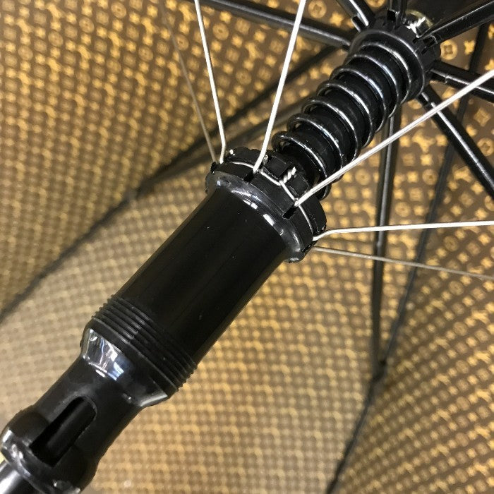 LOUIS VUITTON ルイヴィトン モノグラム パラプルュイ ジブレ 長傘 レディース 60cm 8本骨 ナイロン ジャンプ式 雨傘 ブラウン M70107 中古 T1