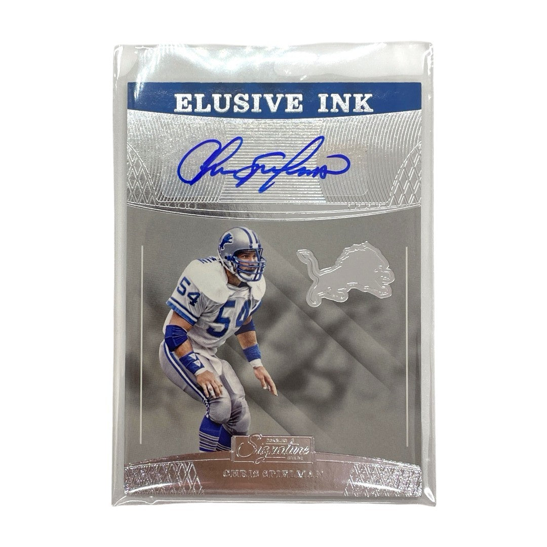 PANINI NFLカード DONRUSS SIGNATURE SERIES ELUSIVE INK CHRIS SPIELMAN DETROIT LIONS #EI-CS 中古 IT1