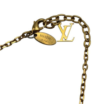 ルイヴィトン LOUIS VUITTON コリエ ギャンブル キューブ ネックレス ゴールド M65096 ブランド ジュエリー レディース かわいい おしゃれ 中古 W４
