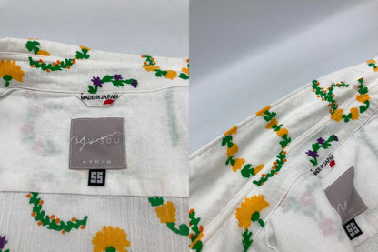 SOU・SOU ソウソウ 高島縮 半袖シャツ 花そすう サイズSS 中古 D4