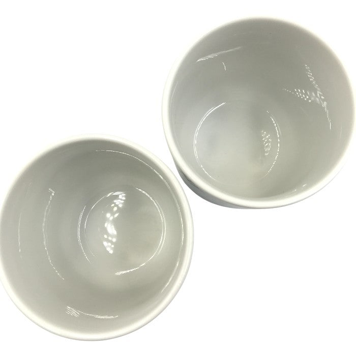 Meissen マイセン 波の戯れ スモールタンブラー ペア 270ml 2個セット ホワイト 白磁 シンプル 湯呑 000000/55405 中古 T1