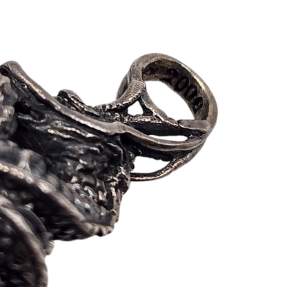 ZOCALO ソカロ ドラゴン ダガー ネックレス メンズ シルバー DARAGON DAGGER ペンダント 龍 ツイスト ロープチェーン シルバー 中古 T1