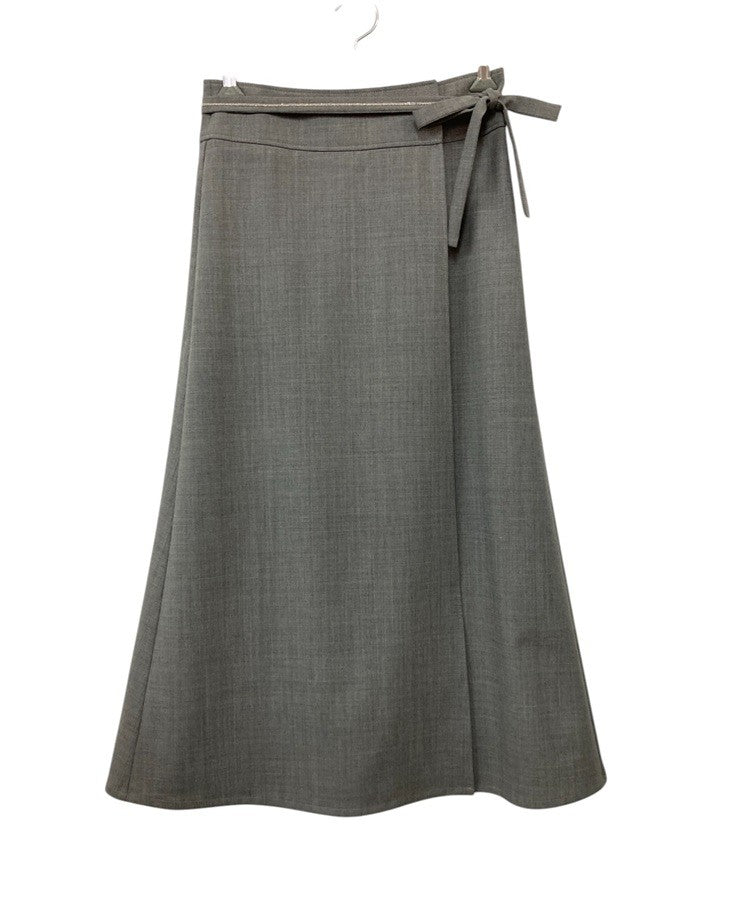 PESERICO ペセリコ ウエストベルト飾り ラップスカート  LS1217115 サイズ40 グレー 中古 D4