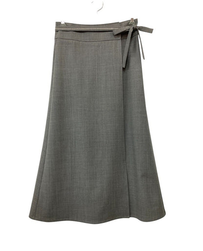 PESERICO ペセリコ ウエストベルト飾り ラップスカート  LS1217115 サイズ40 グレー 中古 D4