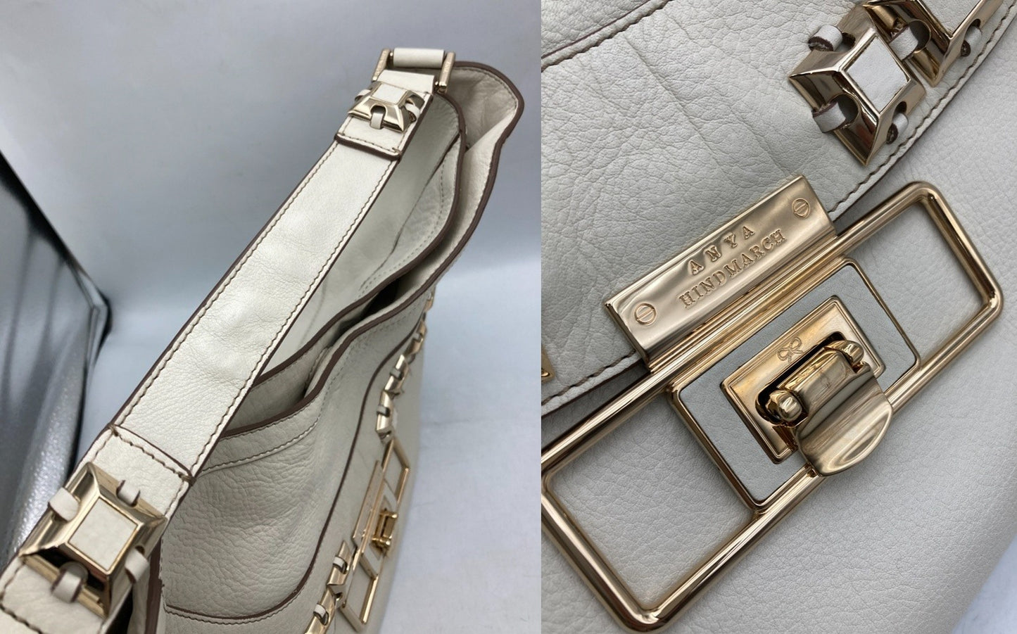 ANYA HINDMARCH アニヤ・ハインドマーチ クーパー ホーボー ハンドバッグ/ワンショルダーバッグ 中古 D4