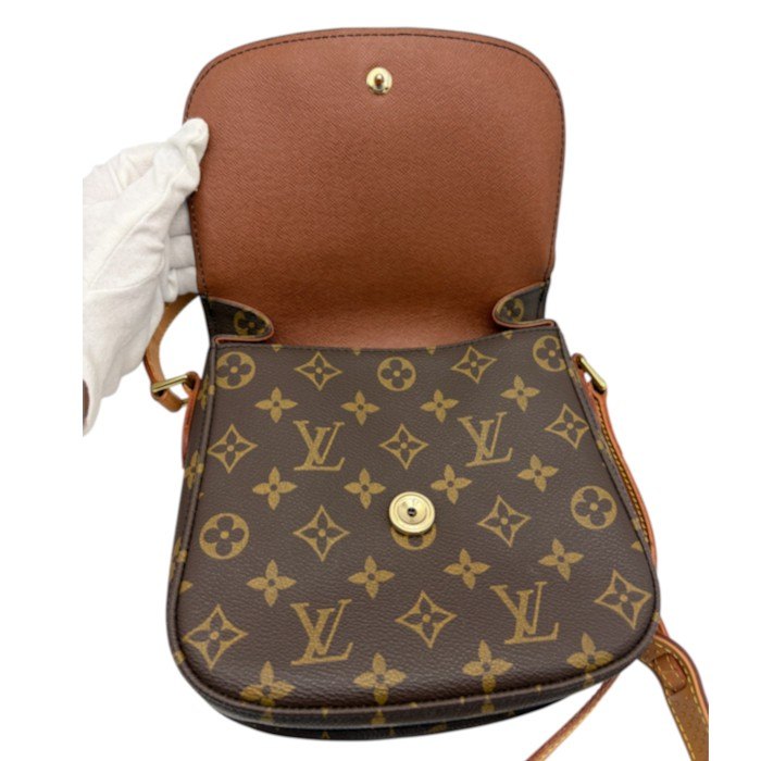 LOUIS VUITTON ルイヴィトン モノグラム サンクルーPM ショルダーバッグ ブラウン ドイツ製 M51243 鞄 小さめ ブランド 斜め掛け 中古 W４