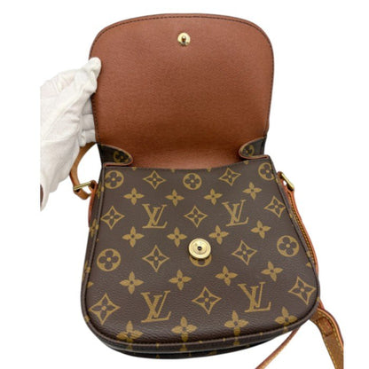 LOUIS VUITTON ルイヴィトン モノグラム サンクルーPM ショルダーバッグ ブラウン ドイツ製 M51243 鞄 小さめ ブランド 斜め掛け 中古 W４