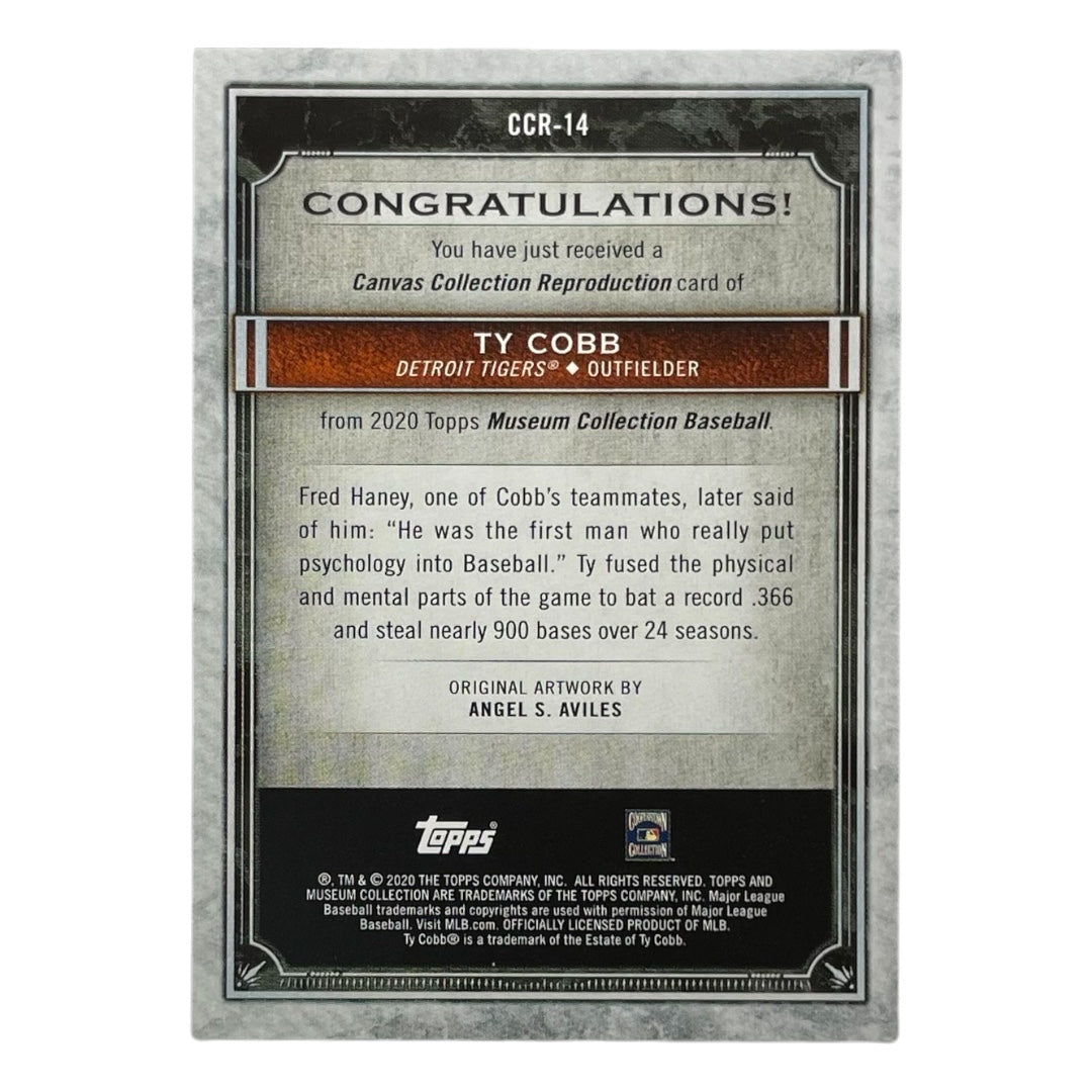 TOPPS MLBカード MUSEUM COLLECTION TY COBB DETROIT TIGERS #CCR-14 中古 IT2