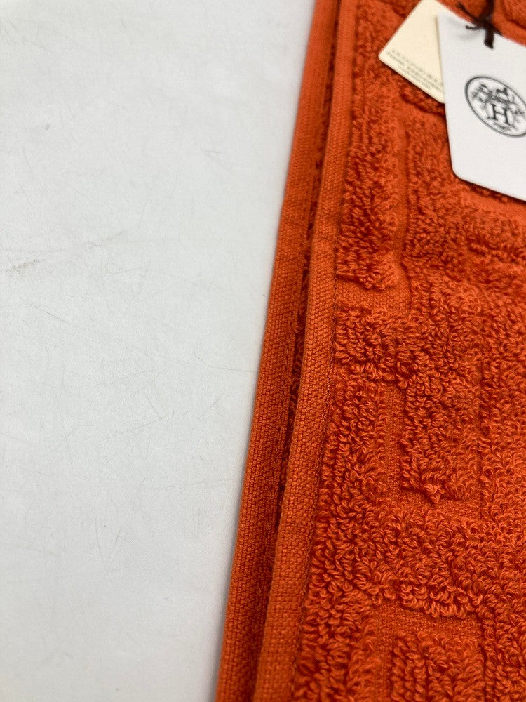 HERMES エルメス カレ・タオル ステアーズ ハンドタオル 中古 D4