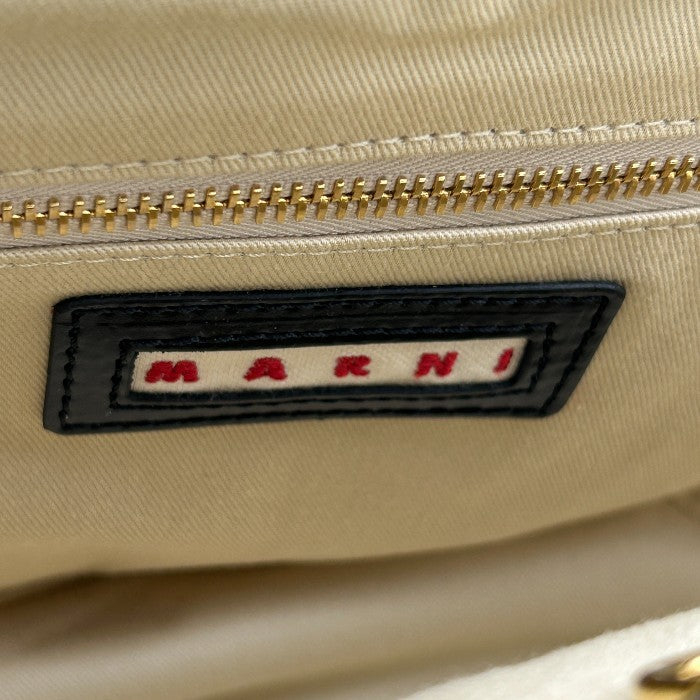 未使用品 MARNI マルニ トロピカリア スモール 2WAY かごバッグ ブラック TROPICALIA SMALL レディース ハンド ショルダー 中古 W４