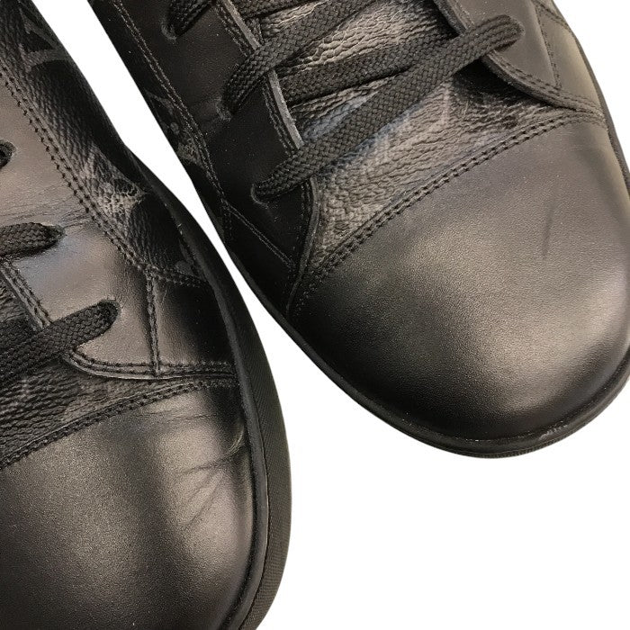 LOUIS VUITTON ルイヴィトン マッチアップ スニーカー メンズ ローカット レースアップ モノグラム エクリプス ブラック 8 (約26.5cm) 中古 T1