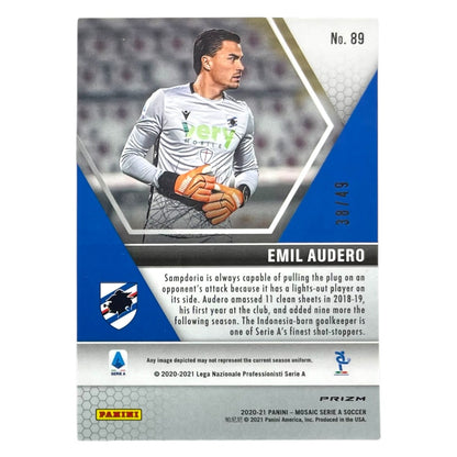 PANINI サッカーカード MOSAIC SERIE A PRIZM EMIL AUDERO SAMPDORIA /49 #89 中古 IT2